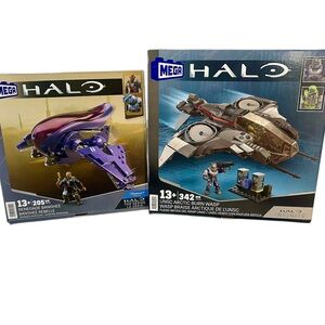 Mega Halo Renegade Banshee + WASP Building Set - Purple and Gray